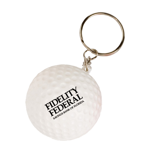 Keyring with Golf Ball Stress Reliever - Image 3