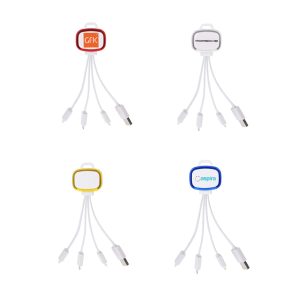 LED Charging Cable with Multiple Connectors