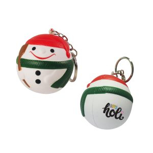 Keyring with Snowman Stress Item