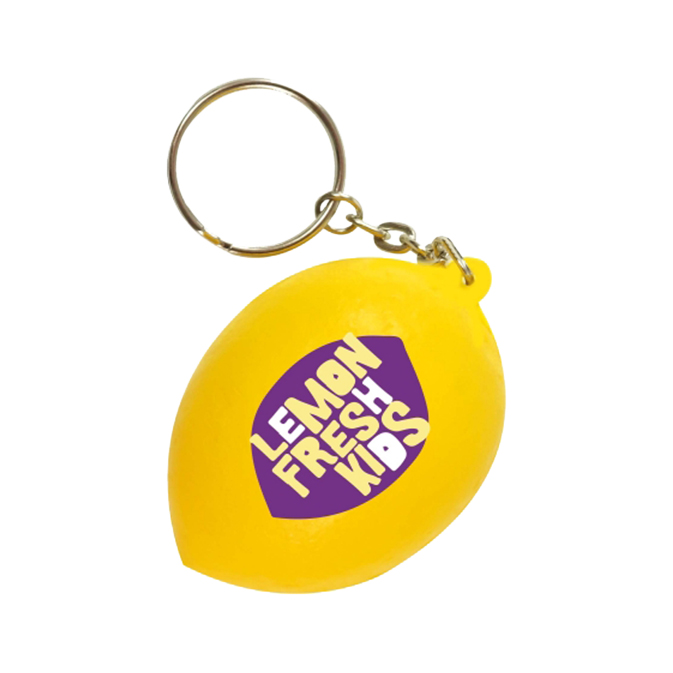 Keyring with Lemon Stress Reliever - Image 2