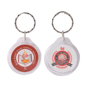 Round Acrylic Keyring