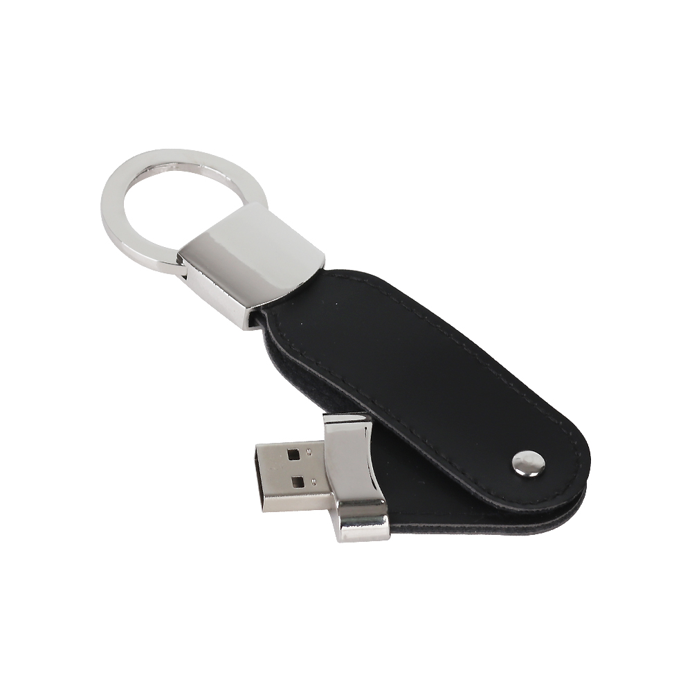 Leather Swivel Flash Drive - Image 9