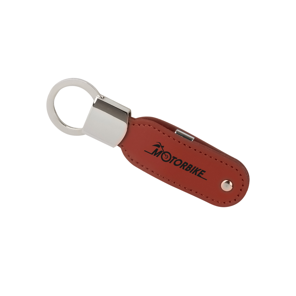 Leather Swivel Flash Drive - Image 4