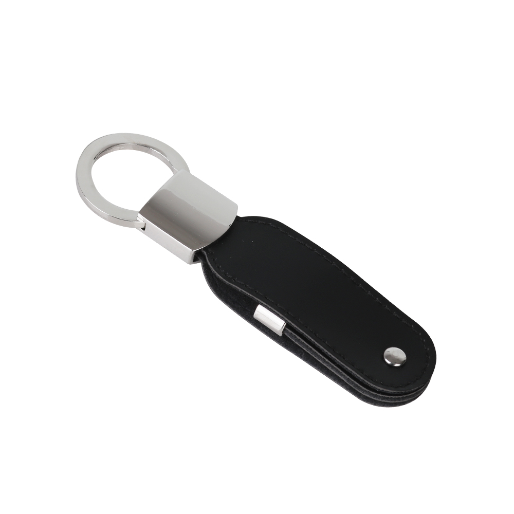 Leather Swivel Flash Drive - Image 6