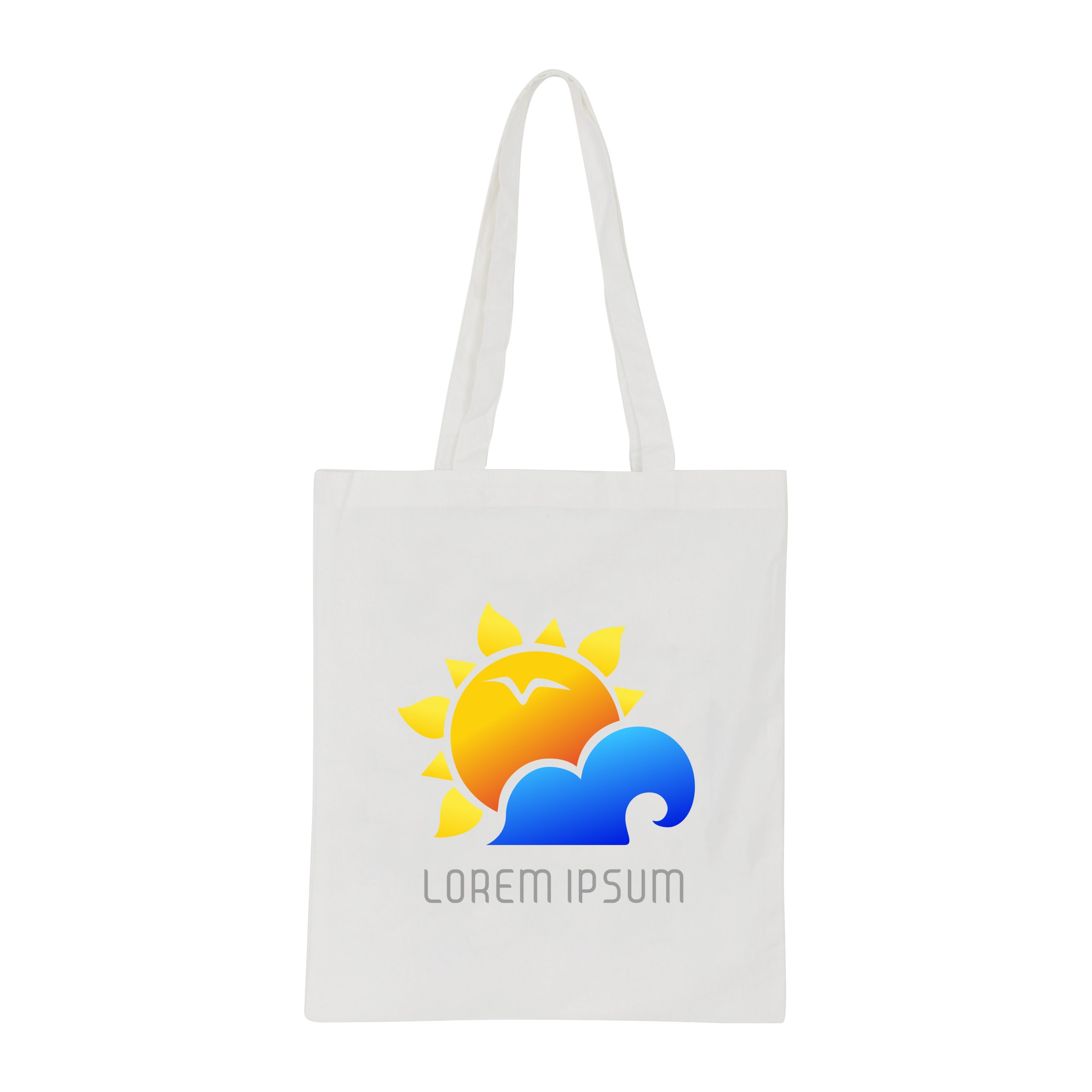 170gsm Long Handle Cotton Bag - Image 2