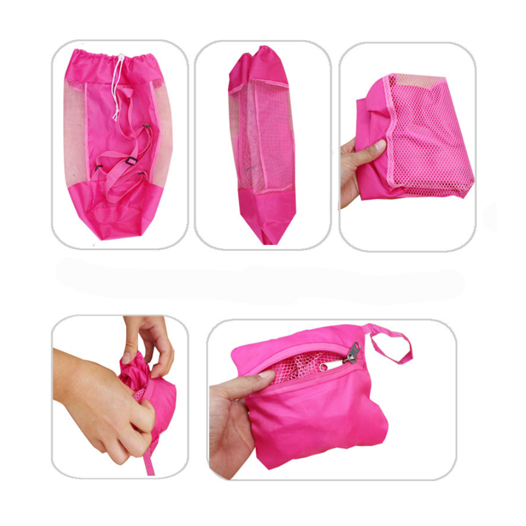 Foldable Mesh Drawstring Backpack - Image 15