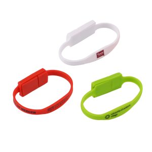 Slim Silicone Wristband Flash Drive