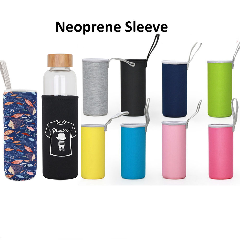 550ml Glass Drink Bottle with Bamboo Lid - Image 5