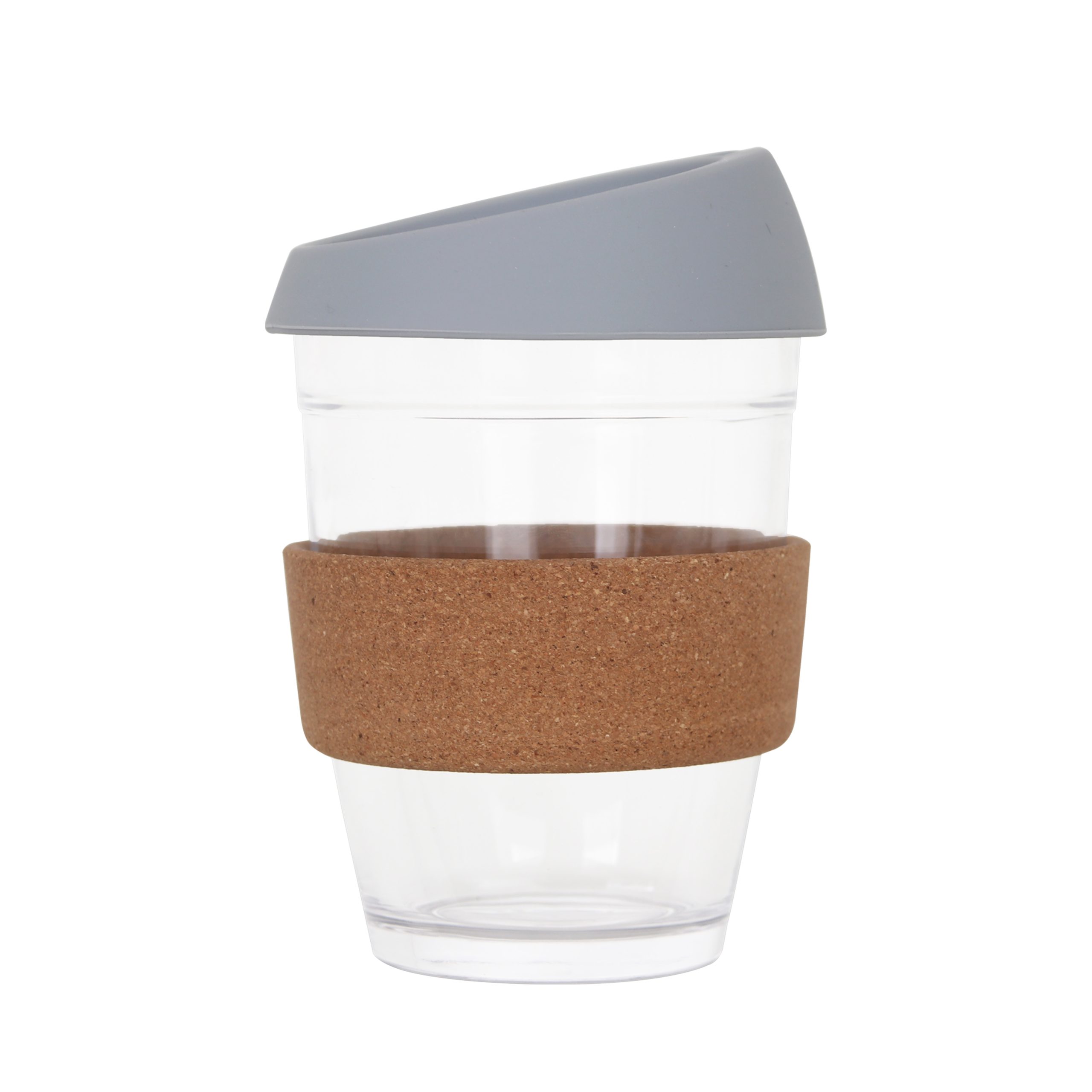 12 OZ Reuasble Glass Coffee Cup with Cork Band - Image 6