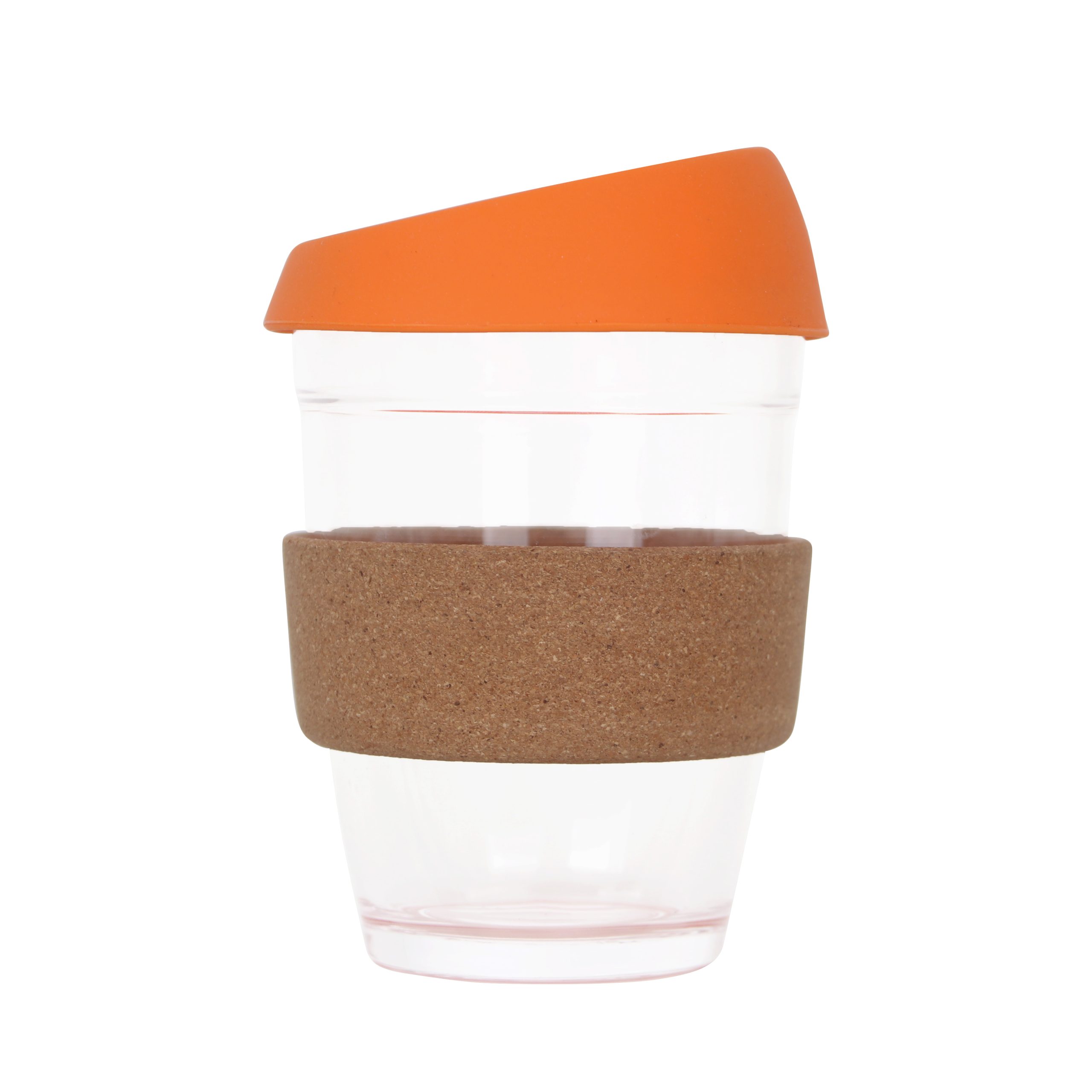 12 OZ Reuasble Glass Coffee Cup with Cork Band - Image 5