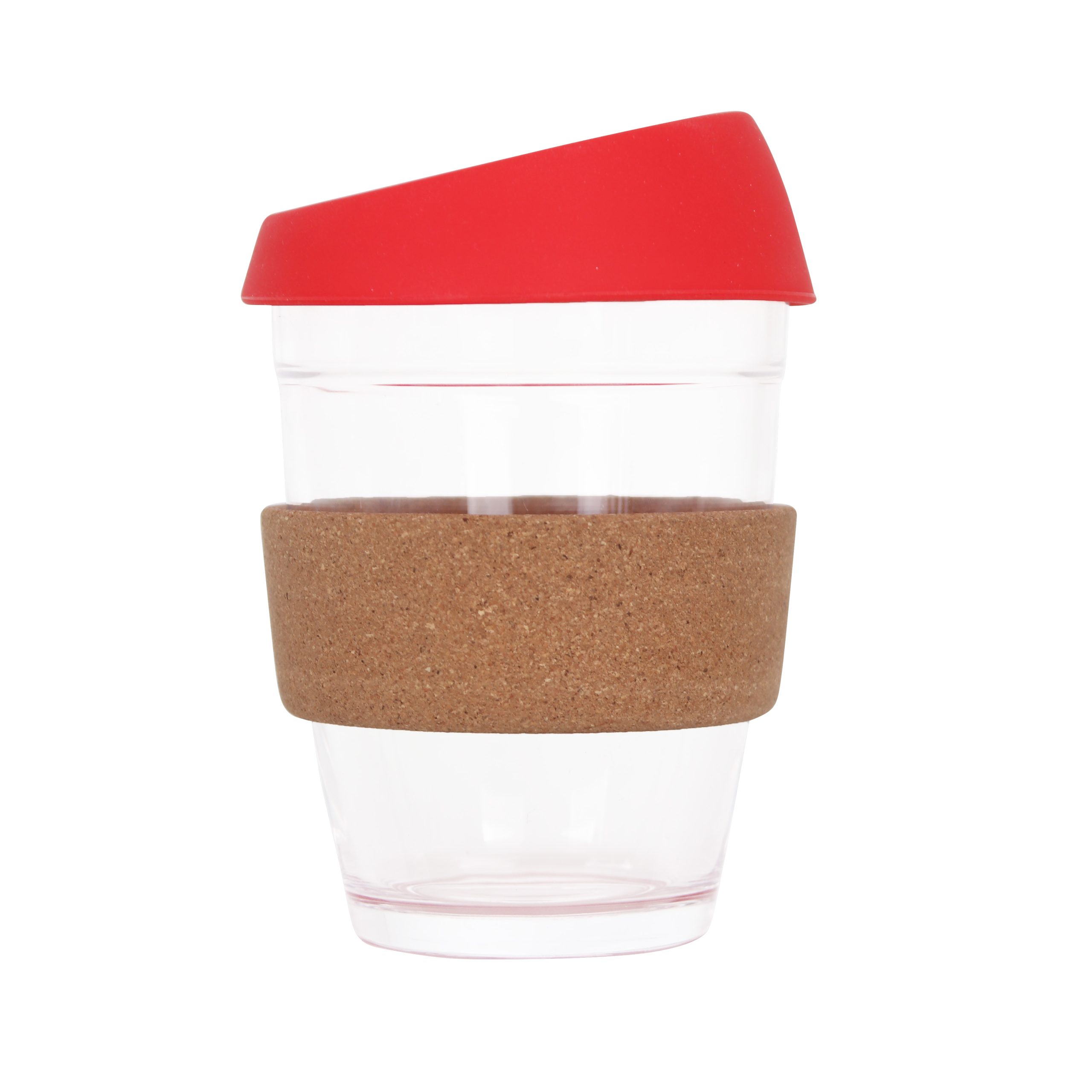 12 OZ Reuasble Glass Coffee Cup with Cork Band - Image 4