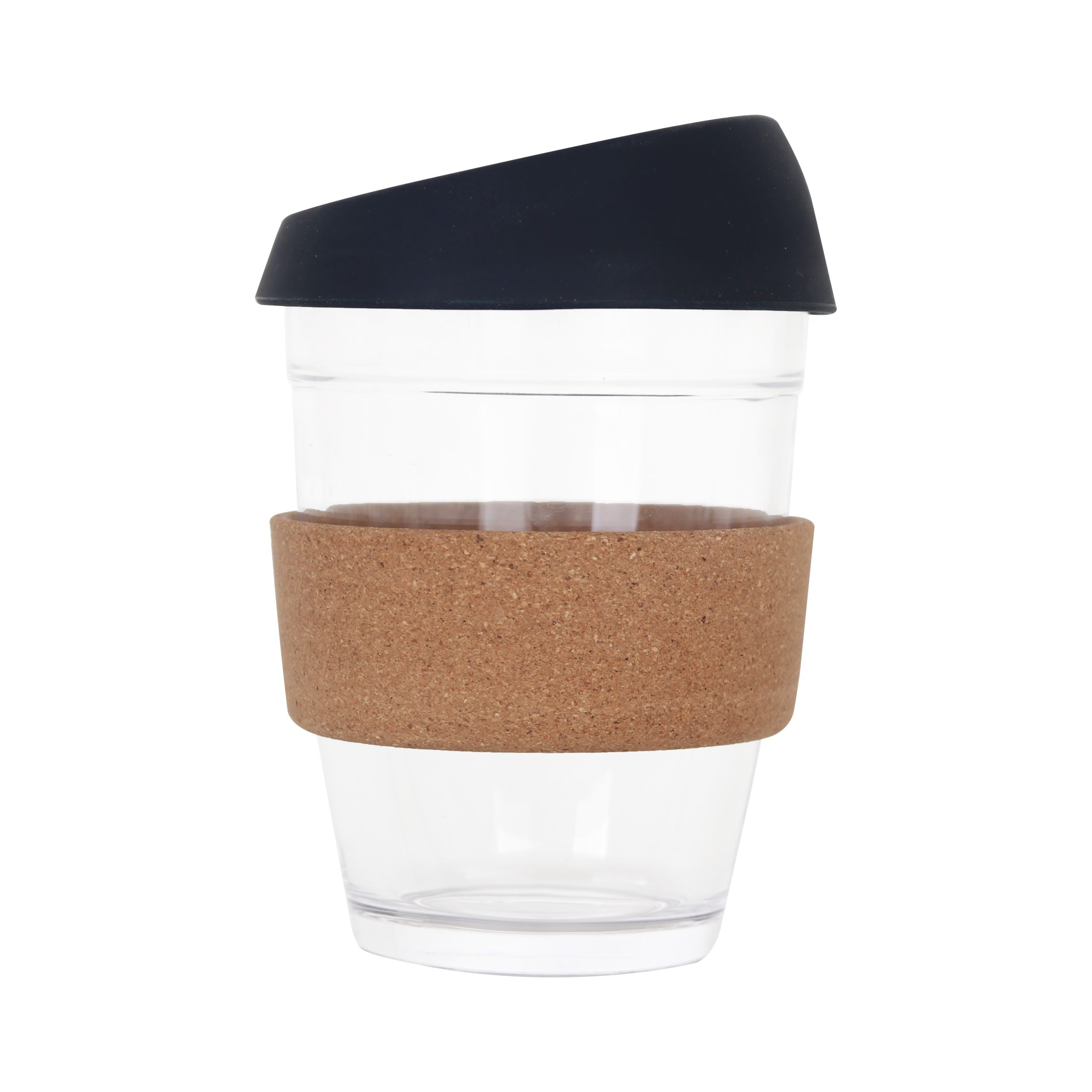 12 OZ Reuasble Glass Coffee Cup with Cork Band - Image 8
