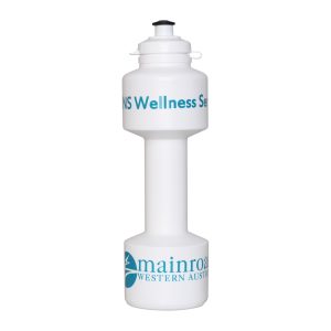 750ml Dumbbell Flip Top Drink Bottle