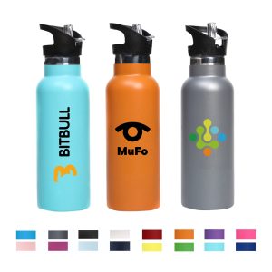 500ml Double Wall Vacuum Bottle with Flip Valve Lid