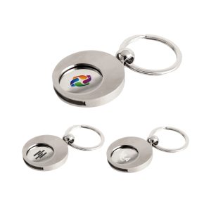Round Trolley Coin Keyring
