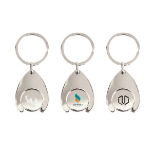 Teardrop Trolley Coin Keyring