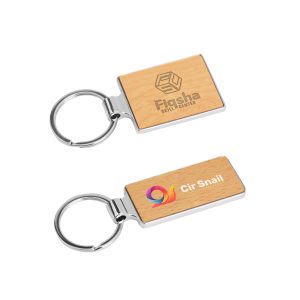 Rectangle Wooden Keyring
