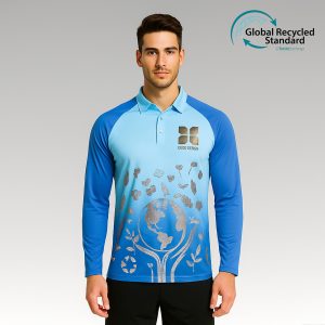Unisex Adults RPET Milk Silk Sublimated Raglan Long Sleeves POLO