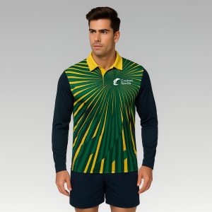 100% Poly Milk Silk Sublimated Sport Long Sleeves POLO