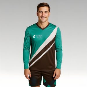 Unisex Adults 100% Poly Milk Silk Sublimated Long Sleeves Football Jersey