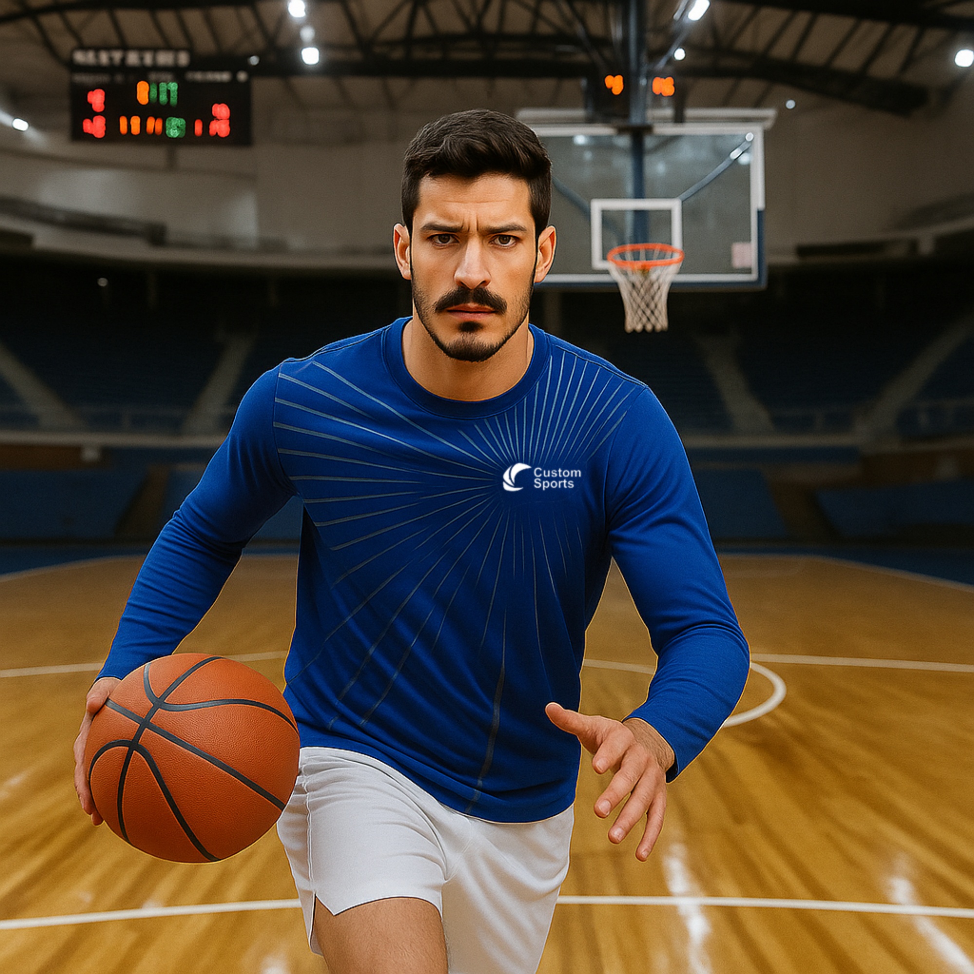 100% Poly Milk Silk Sublimated Basic Long Sleeves Shirt - Image 3