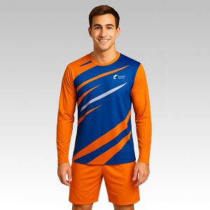100% Poly Milk Silk Sublimated Sports Long Sleeves Shirt