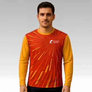 100% Polyester Micro Mesh Sublimated Long Sleeves Shirt
