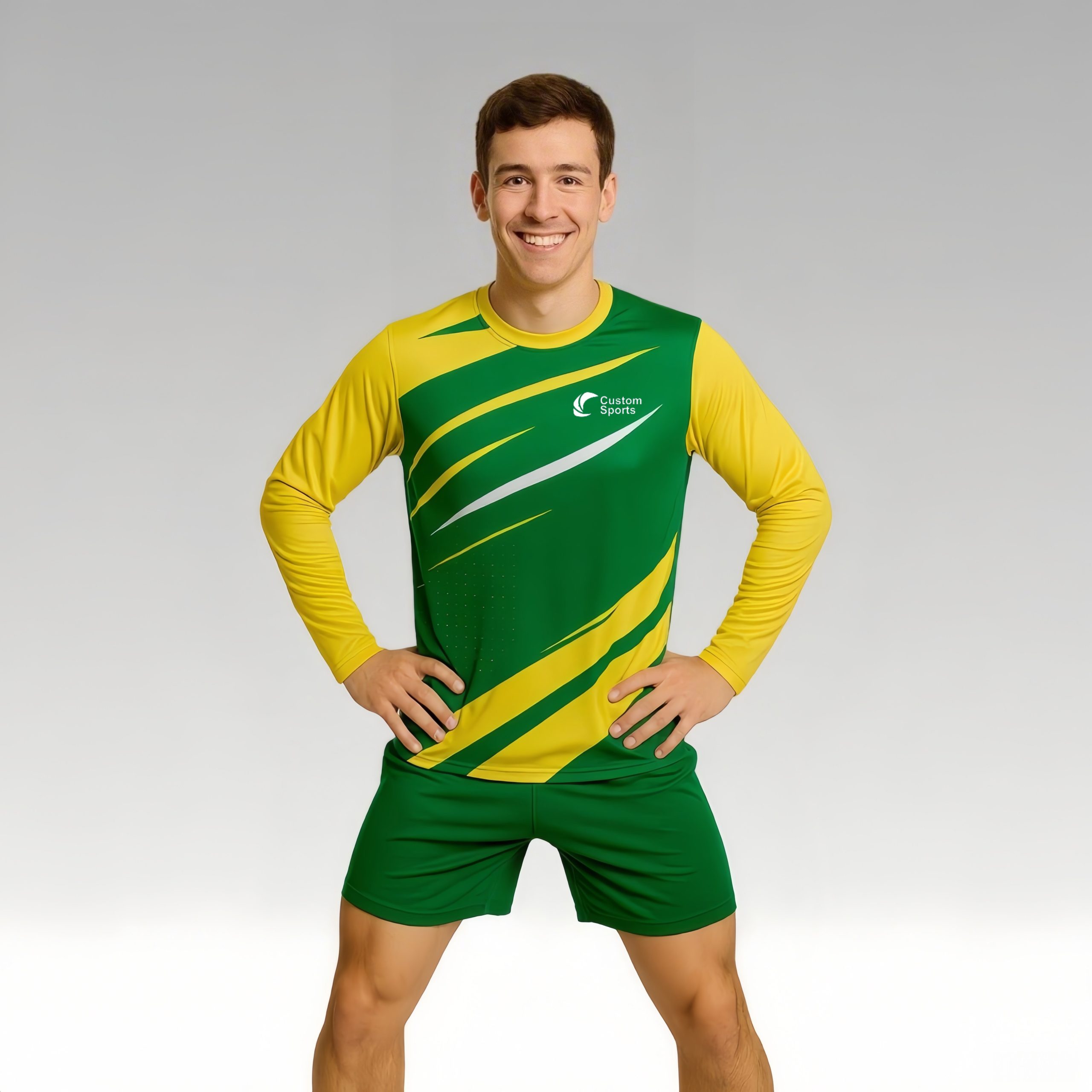 100% Polyester Micro Mesh Sublimated Sports Long Sleeves Shirt - Image 2