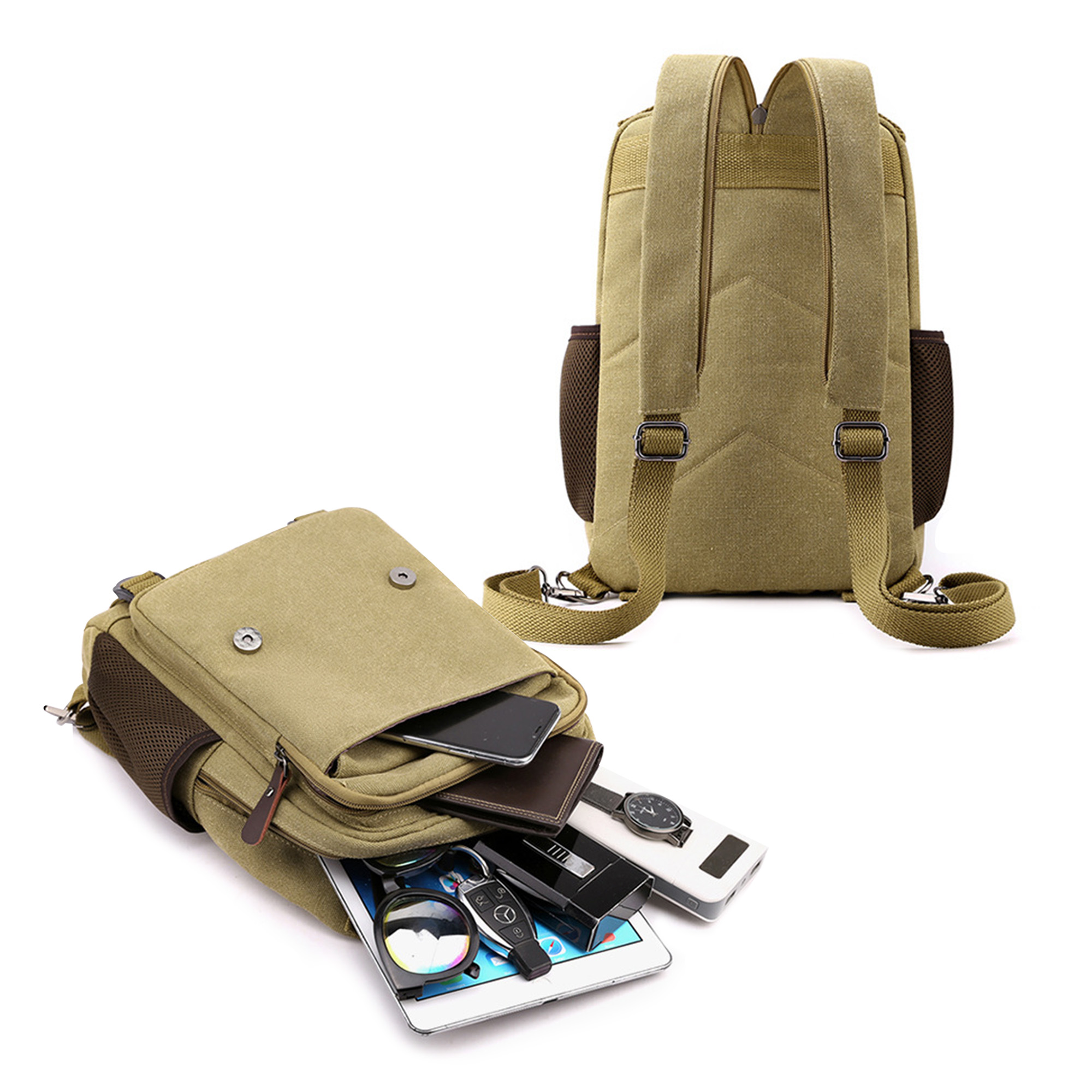 Canvas Sling Backpack Hybrid - Image 7