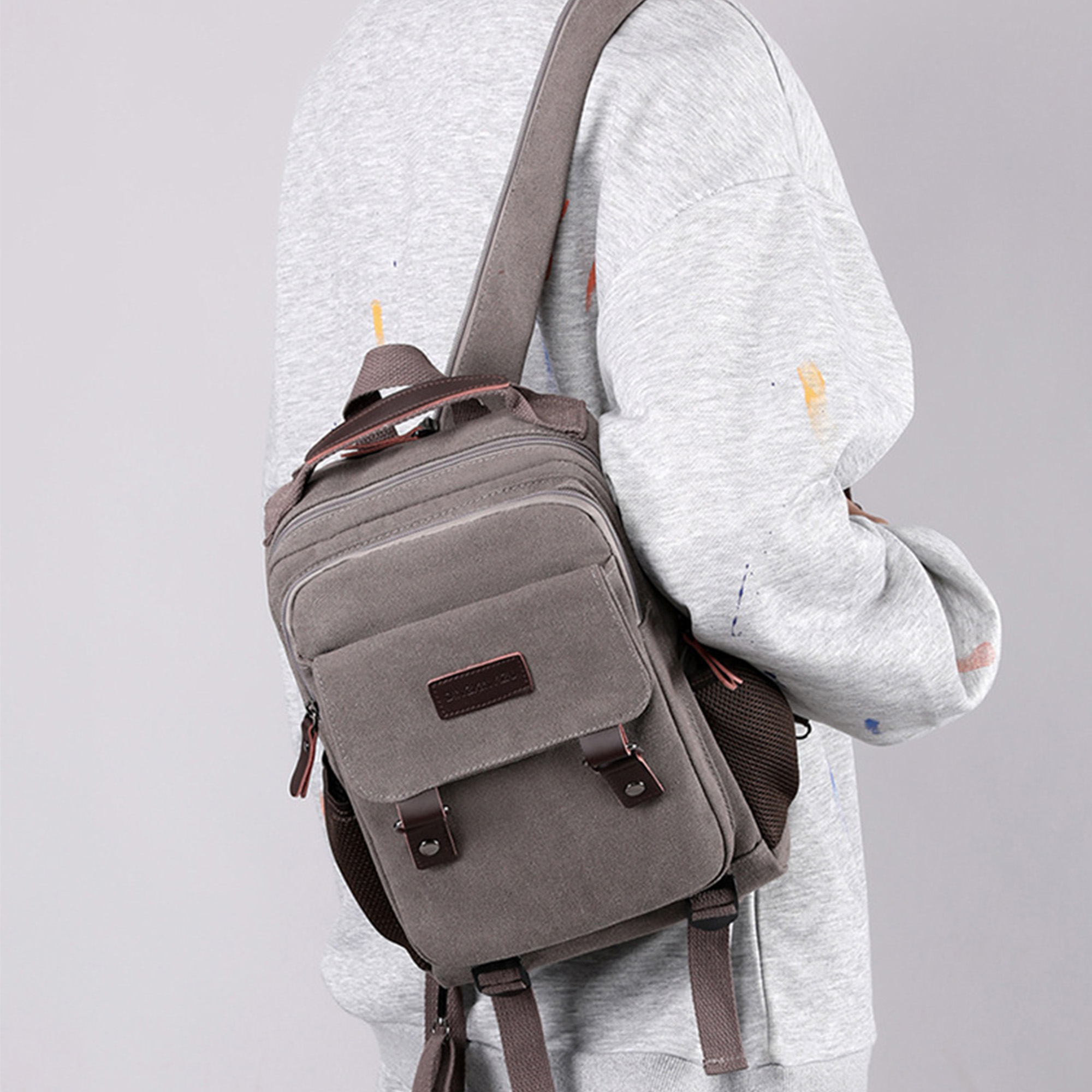 Canvas Sling Backpack Hybrid - Image 11