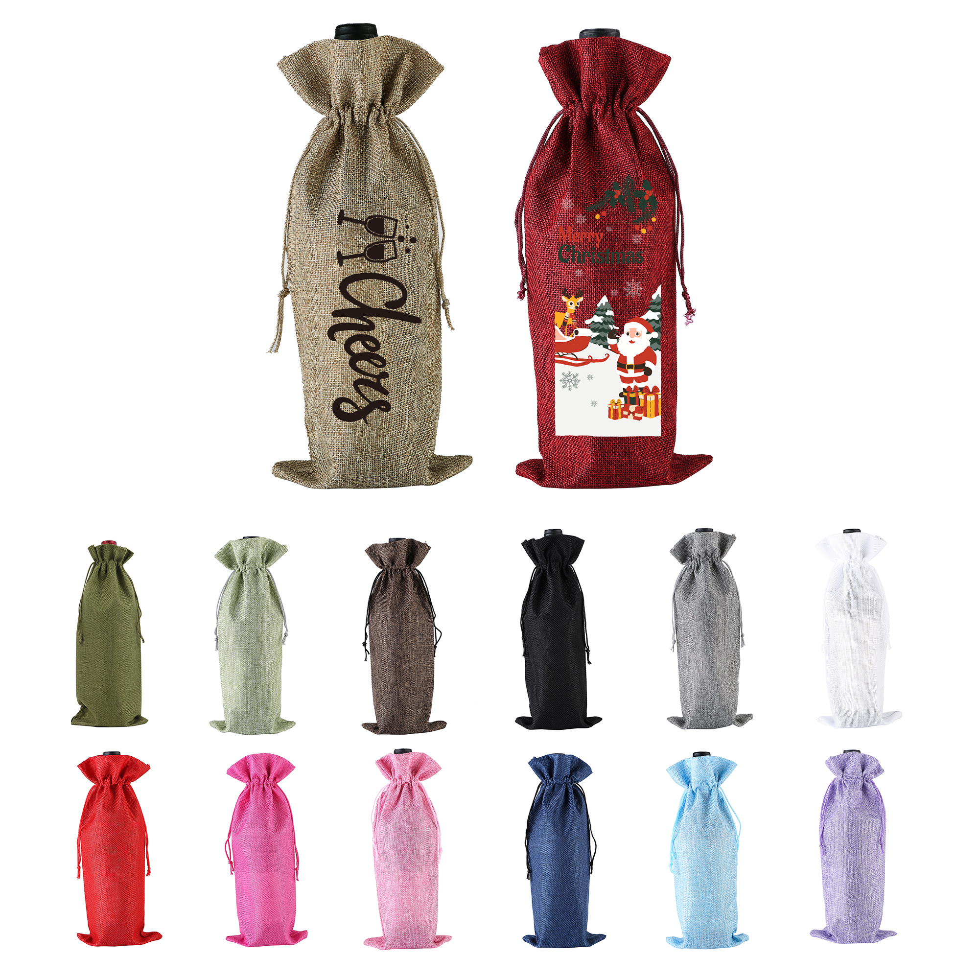 Wine Drawstring Bag