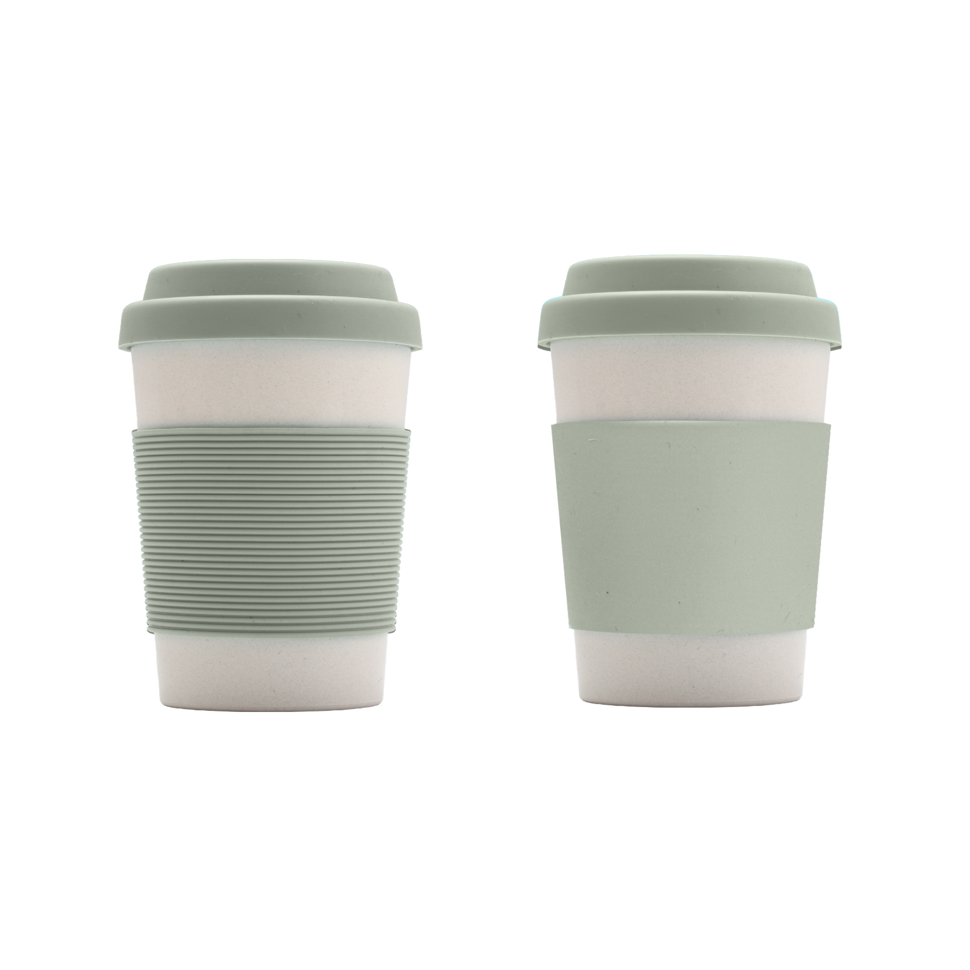 350ML Bamboo Fibre Coffee Cup with Silicone Lid - Image 6