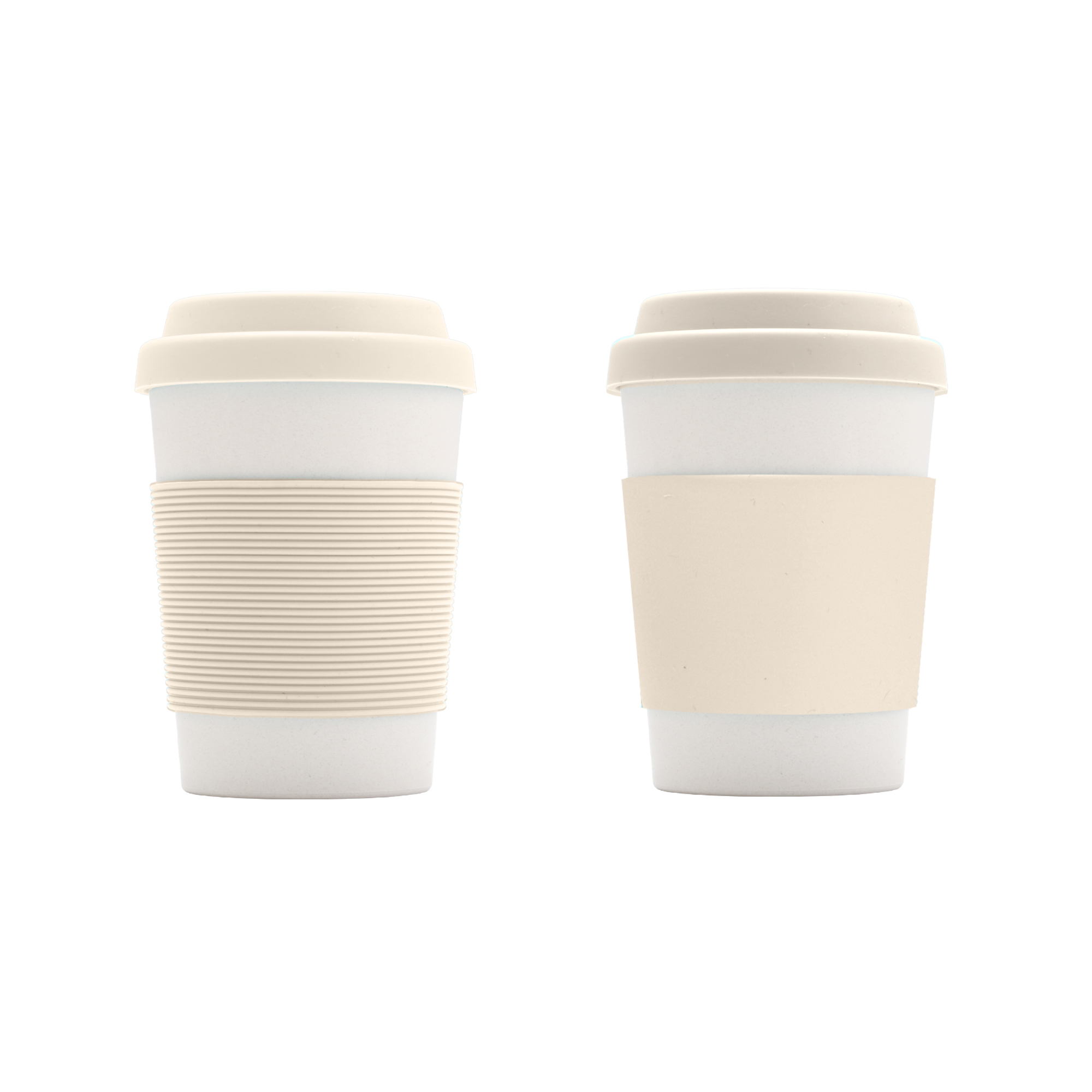 350ML Bamboo Fibre Coffee Cup with Silicone Lid - Image 5
