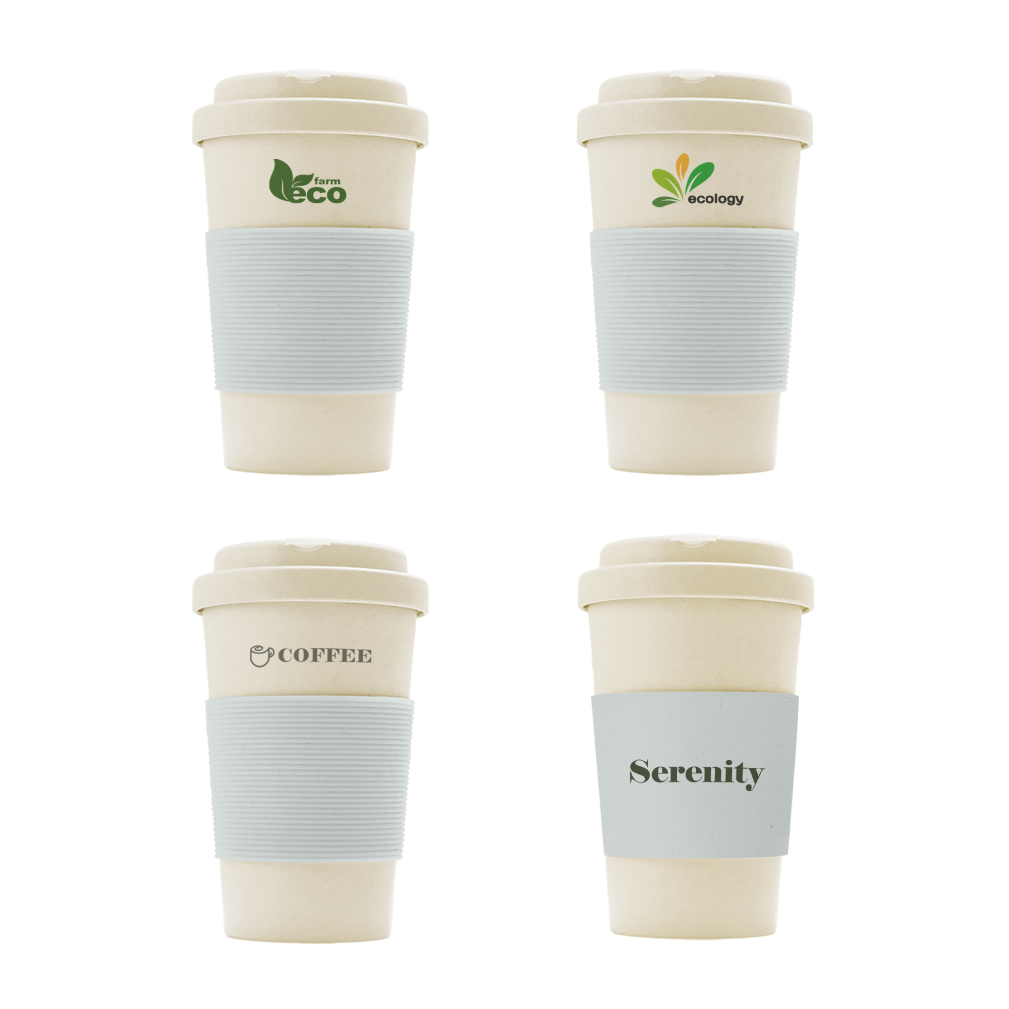400ML BPA-free Eco Bamboo Fibre Coffee Cup