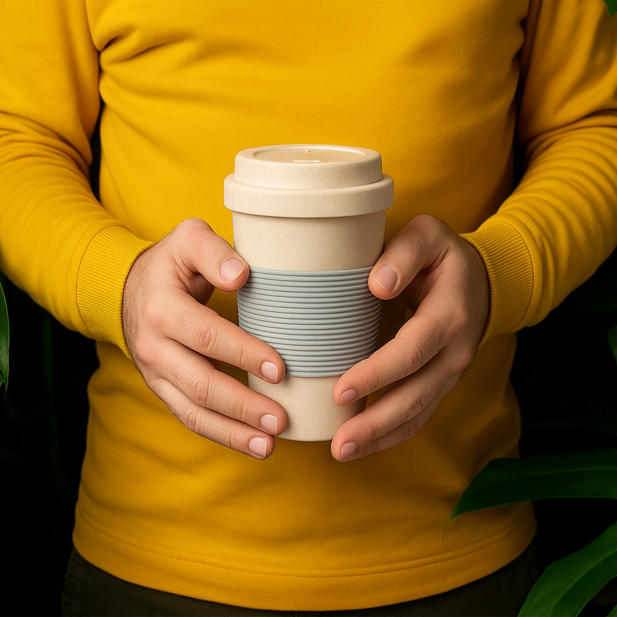 400ML BPA-free Eco Bamboo Fibre Coffee Cup - Image 9