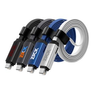60W Long 3-In-1 Charging Cable