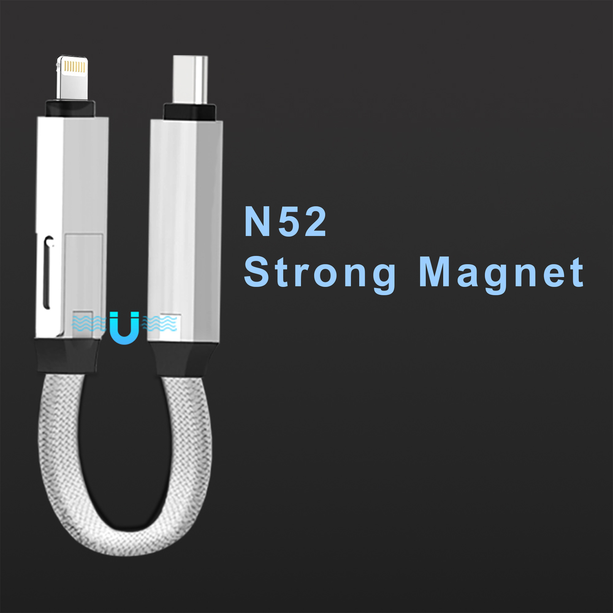 100W 3-In-1 Aluminium Charging Cable with Digital Display - Image 9