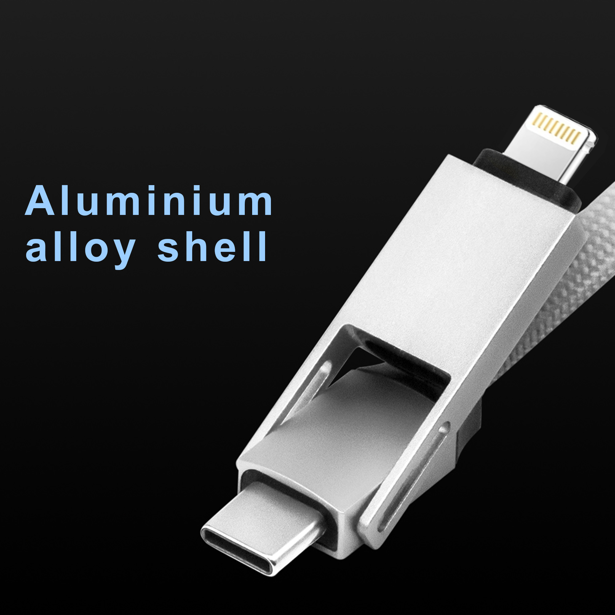 100W 3-In-1 Aluminium Charging Cable with Digital Display - Image 8