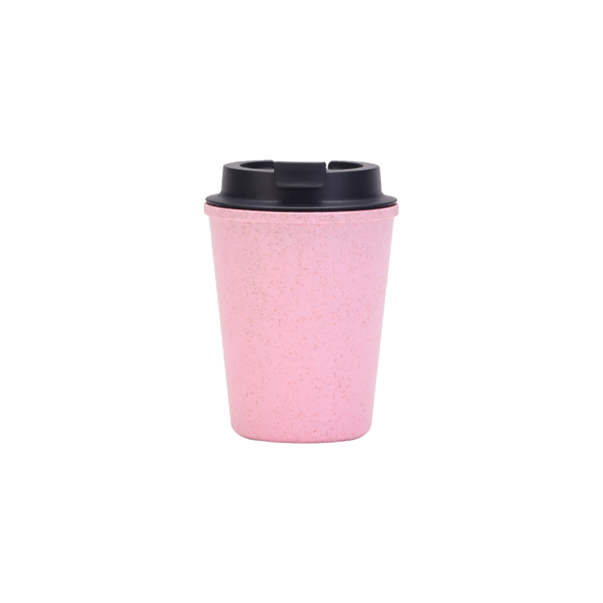 350ML Double Wall Wheat Straw Water Cup with Lid - Image 4