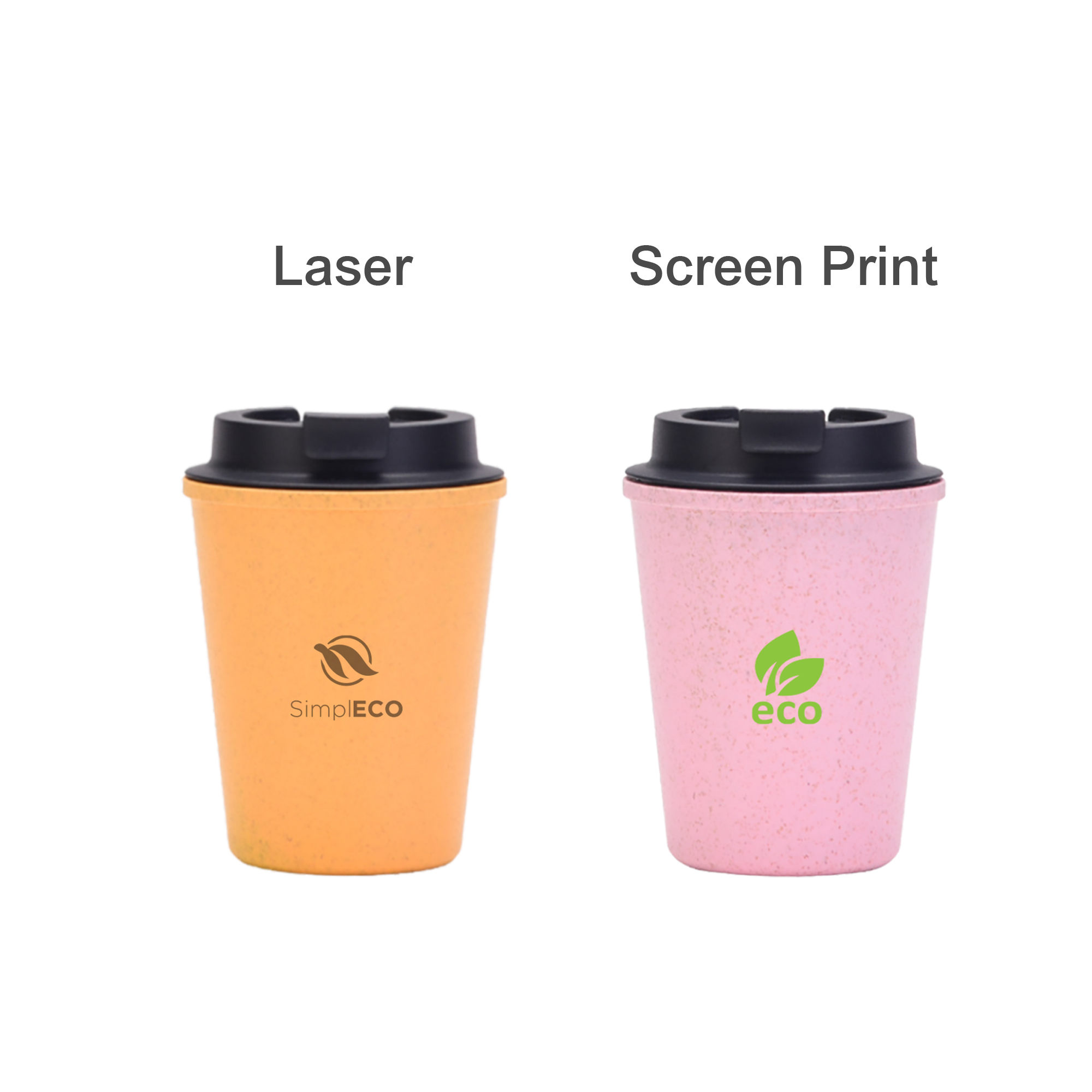 350ML Double Wall Wheat Straw Water Cup with Lid - Image 10