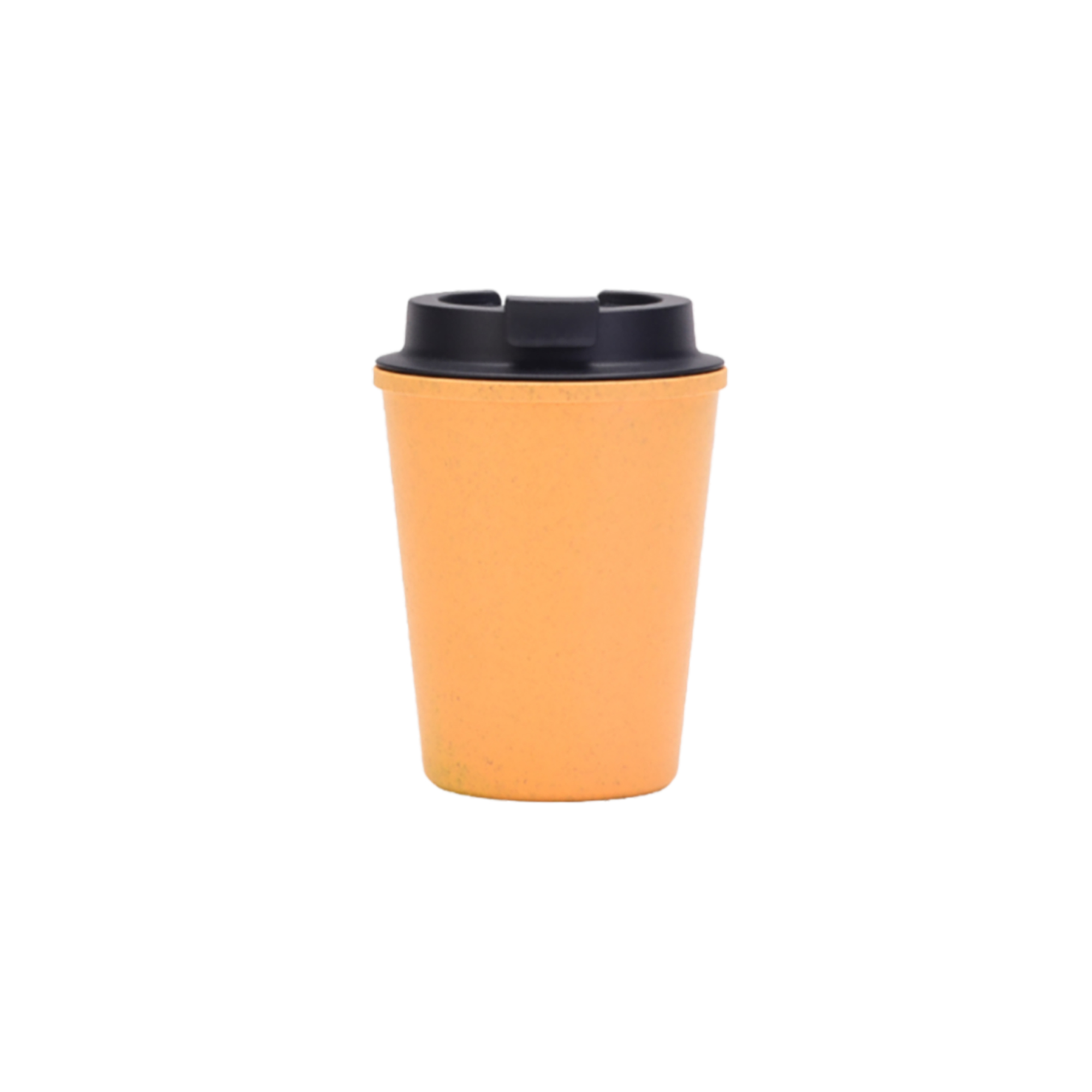 350ML Double Wall Wheat Straw Water Cup with Lid - Image 2