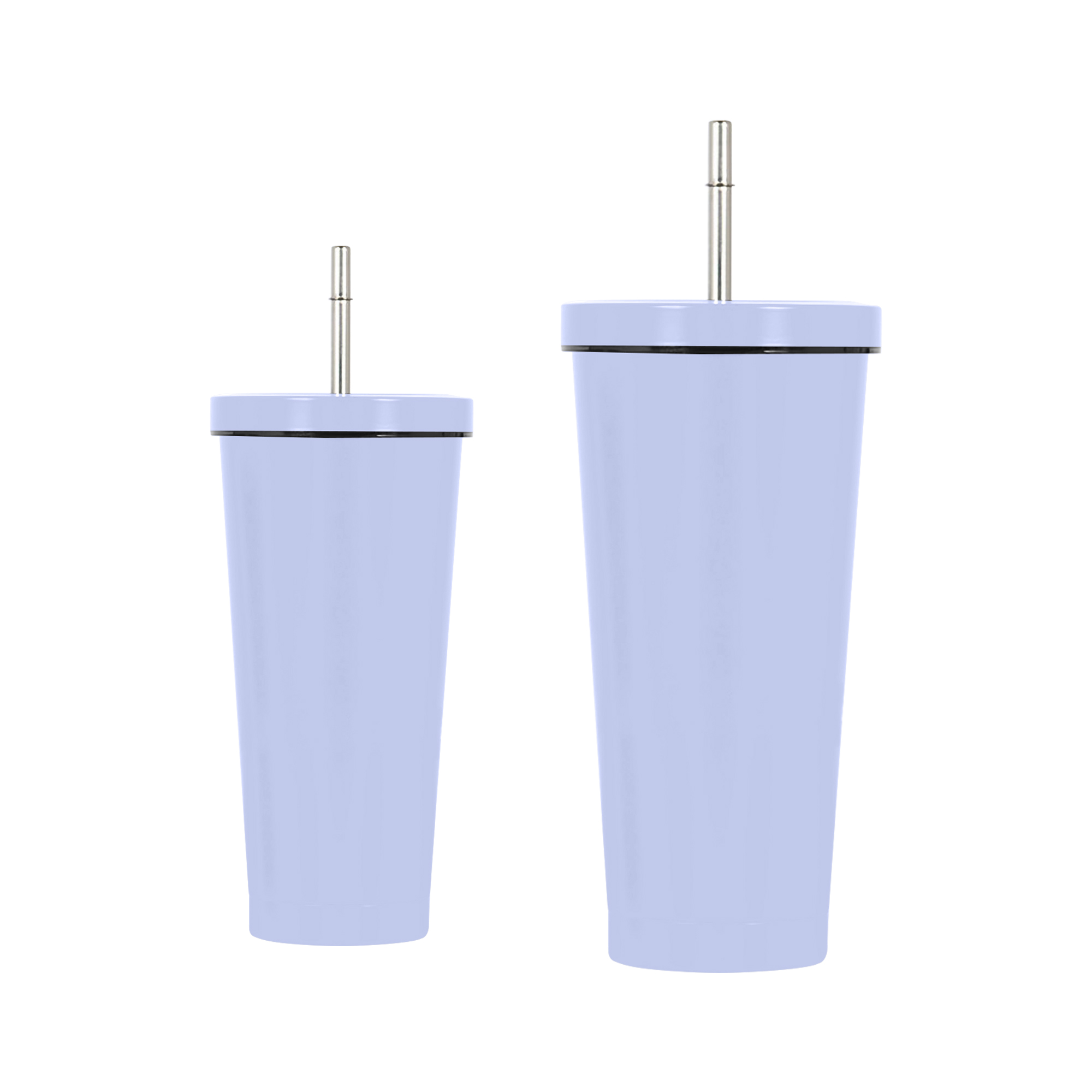 480ML/650ML Double Wall Stainless Steel Tumbler with Straw - Image 7