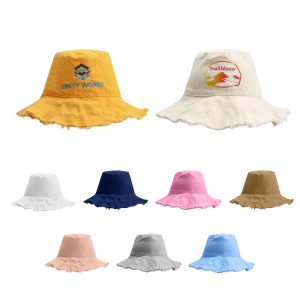 Raw Edge Bucket Hat