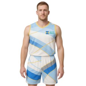 100% Polyester Sublimated Breathable Small V-Neck Sleeveless Sport Jersey