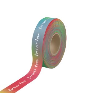 Rainbow Satin Polyester Ribbon