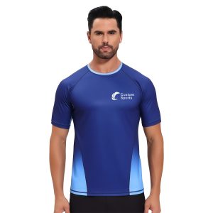 100% Polyester Micro Mesh Sublimated Crew Neck Raglan Tee Shirt