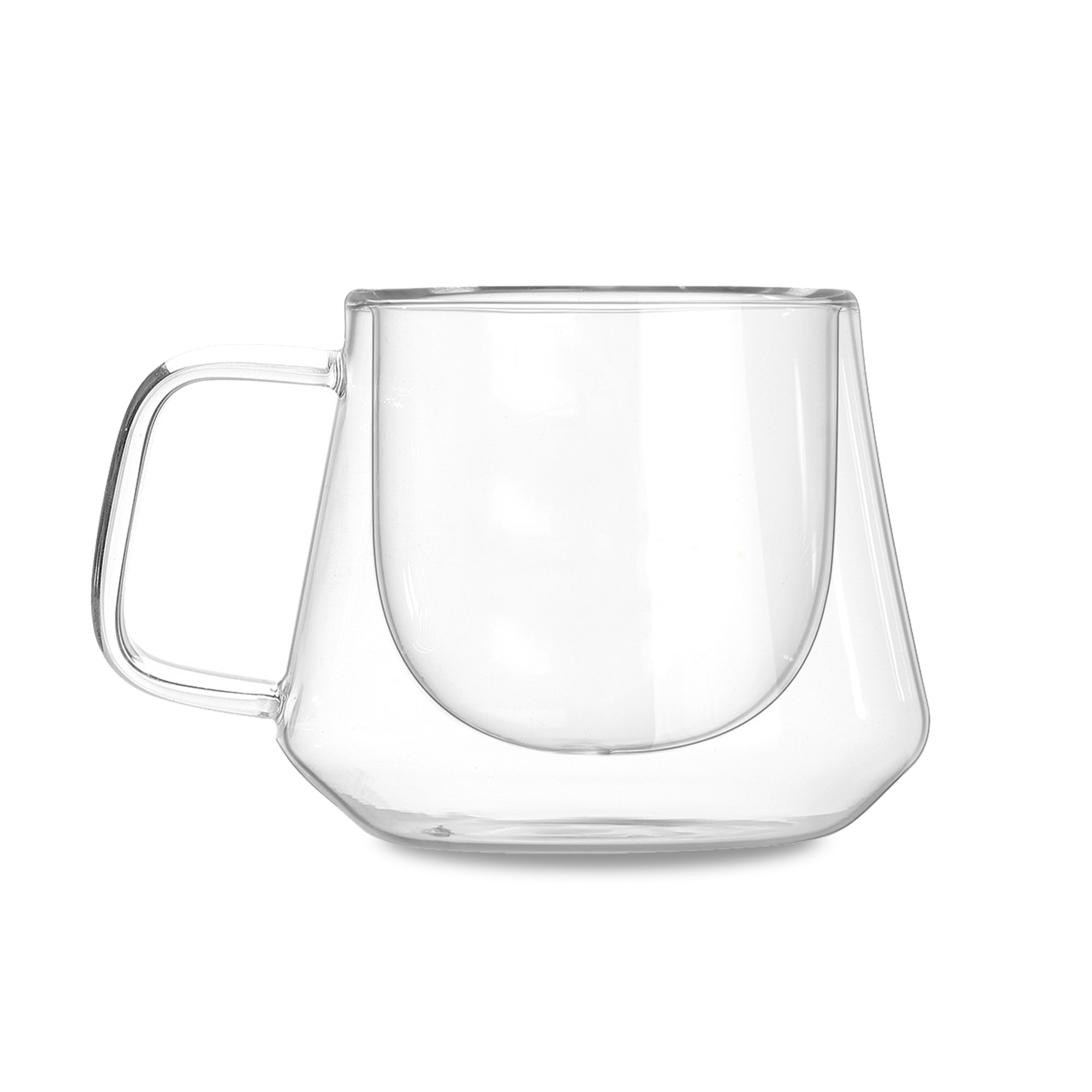 Diamond Double Wall Glass Mug - Image 2