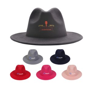 Felt Wide Brim Fedora Hat