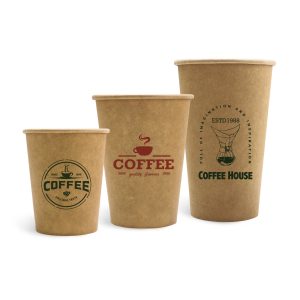 Custom Disposable Single Wall Kraft Paper Cups