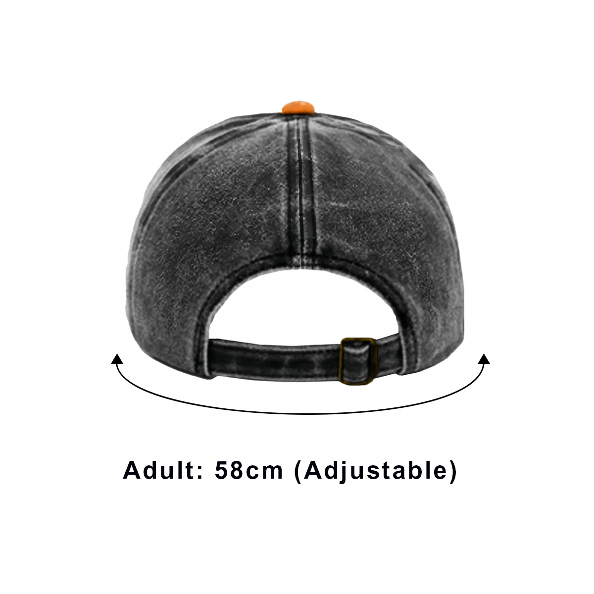 5 Panel Distressed Cotton Baseball Cap - Image 8